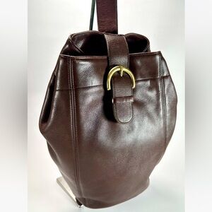 Coach Vintage Soho Sling Leather Backpack in Dark Brown